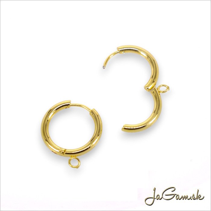 Kruhové náušnice CHIRURGICKÁ OCEĽ 19mm, 2ks (CH1696g)